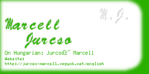 marcell jurcso business card